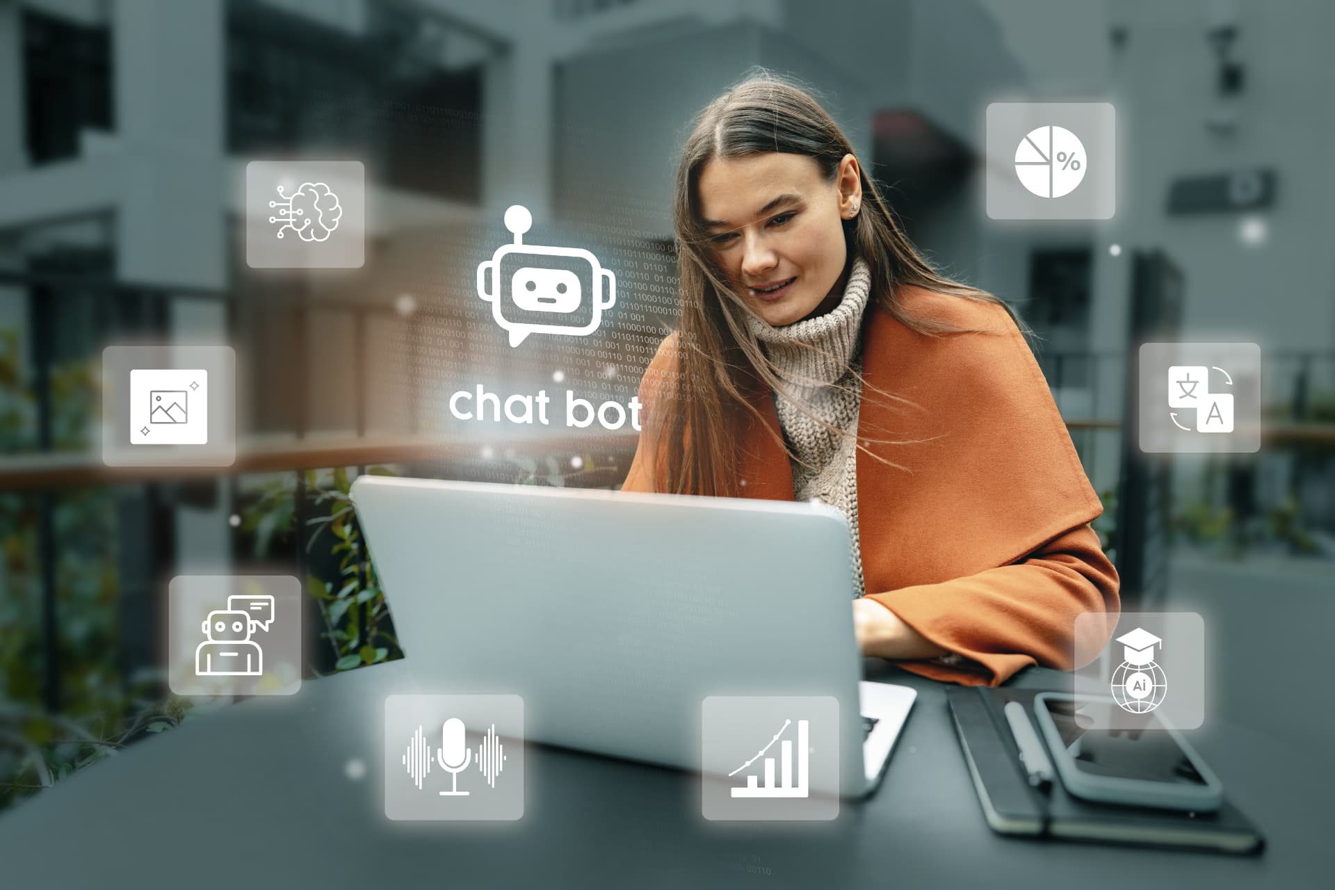 A job seeker using an AI career assistant on a laptop
