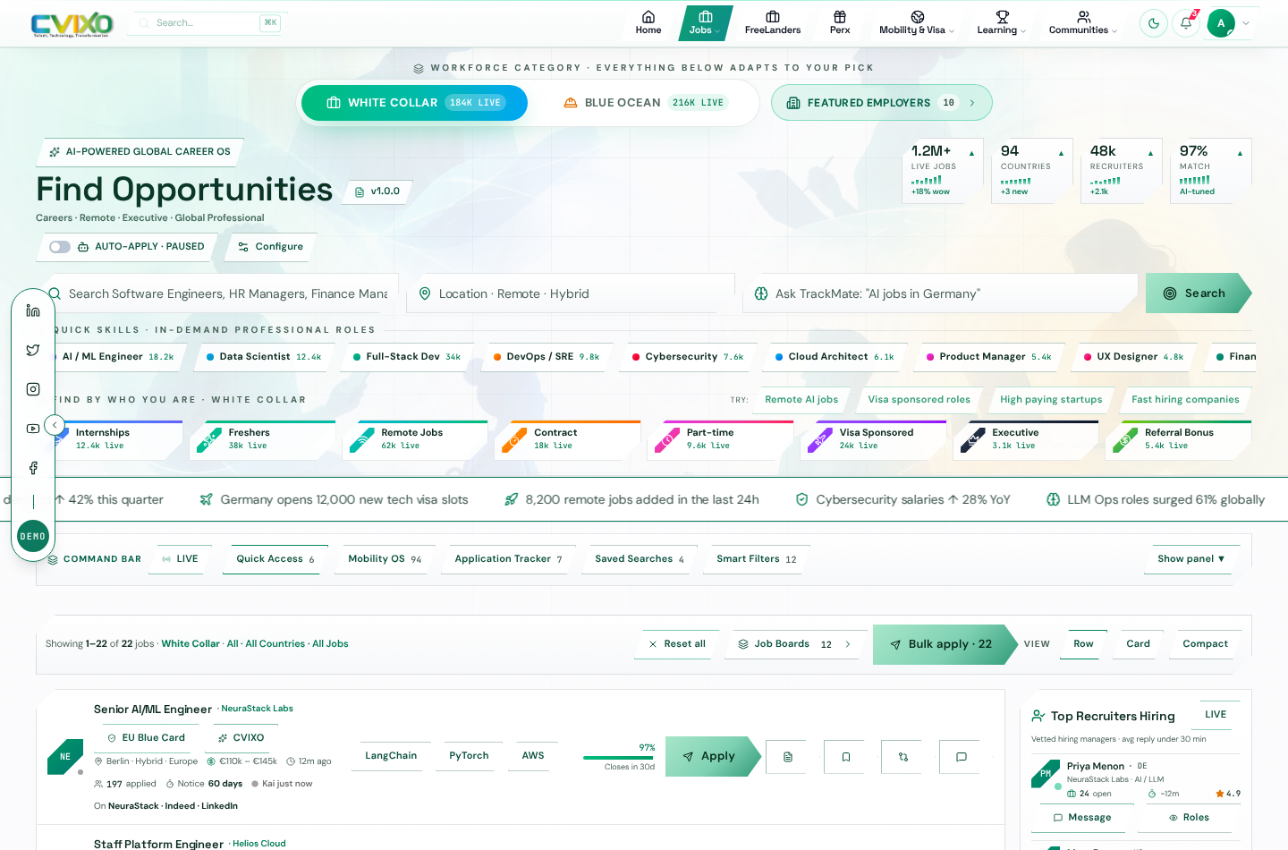 Career OS view